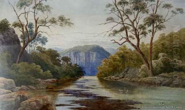 Above The Falls, Blue Mountains by John Barr Clarke Hoyte