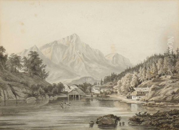 Konigssee Mit Untersberg by Frederik Kiaerskou