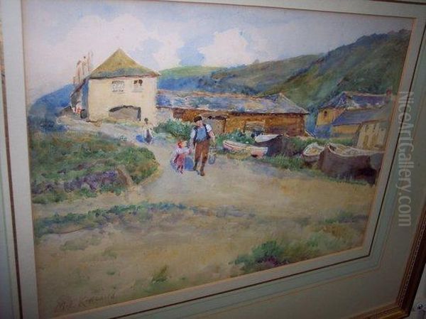 Cornish Scene by Mary Evelina Kindon