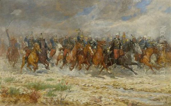 Cavalery Assault by Ludwig Koch