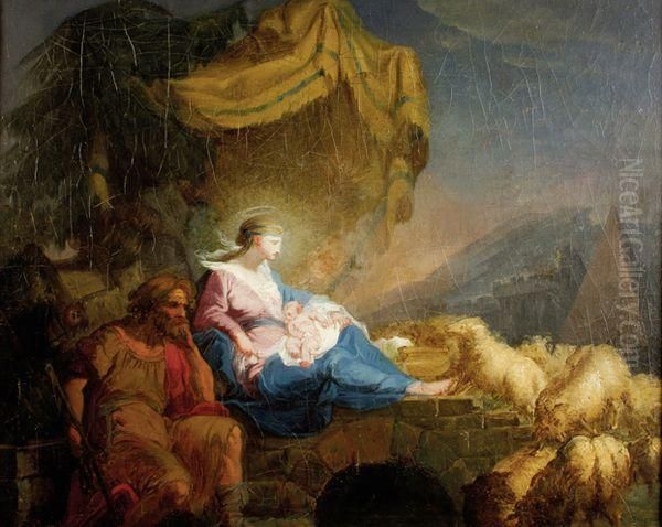 Le Repos Pendant La Fuite En Egypte by Jean Jacques II Lagrenee