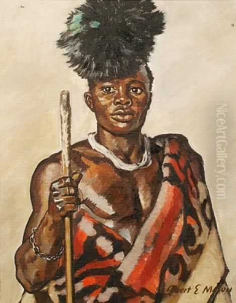 Portrait Of A Tribesman by Albert E. Mason