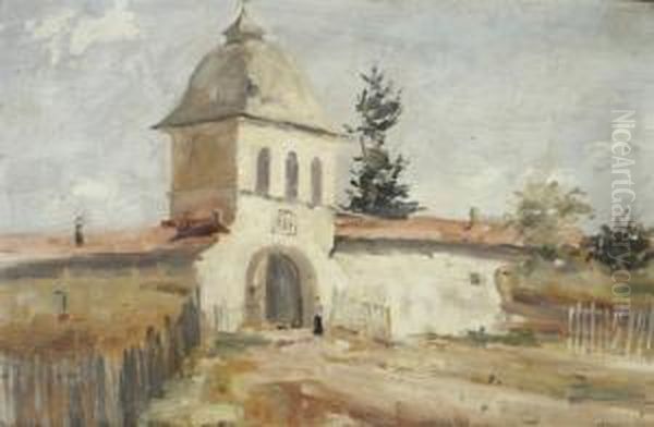 The Entry To The Monastry by Dimitrie Mihailescu