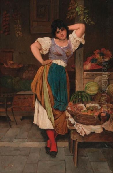 The Fruitseller by Giovanni Monti