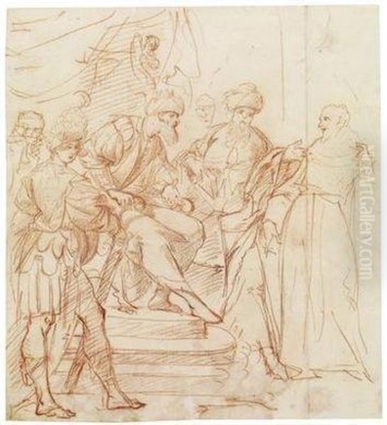 The Ordeal By Fire Of Saint Francis Before The Sultan by Pier Francesco Morazzone