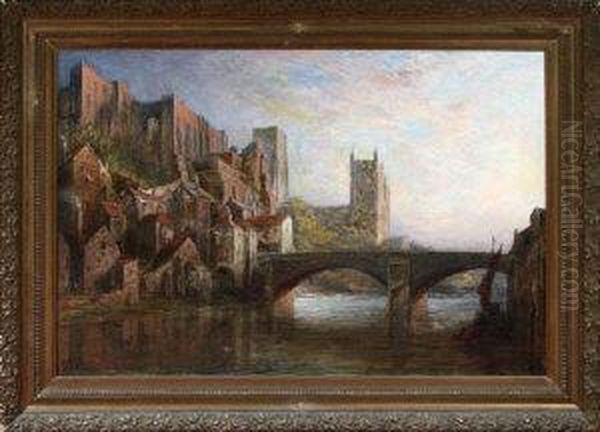 Durham From The River by Pollok Sinclair Nisbet