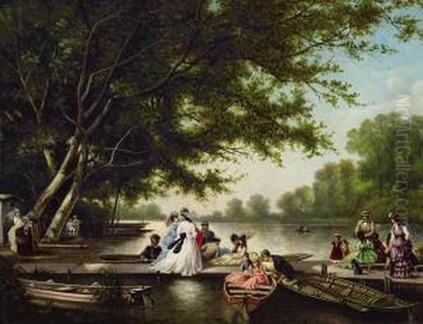 ''boating Party'' by H.B. Northcote