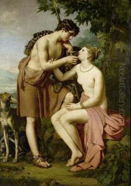 Venus And Adonis by Joseph Paelinck