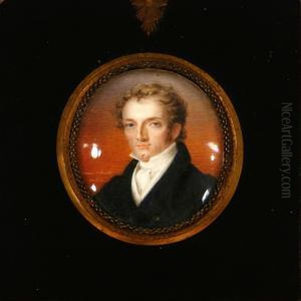 Miniature Portrait Of A Young Man by Anna Claypoole Peale