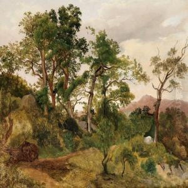 Italian Landscape by Fritz Petzholdt