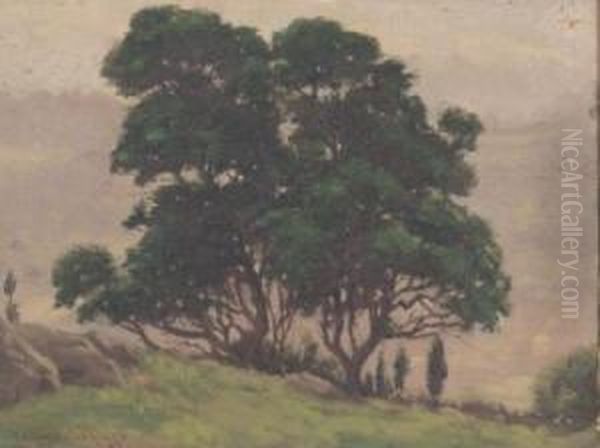 Landscape With Tree by John Campbell Phillips