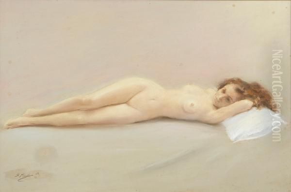 A Reclining Nude by Georges Picard