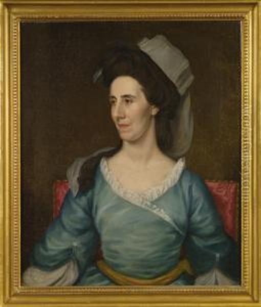 Portrait Of Mrs. Elias Boudinot by Matthew Pratt