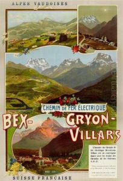 Bex Gryon -villars. Chemin De Fer Electrique by Anton Reckzeigel