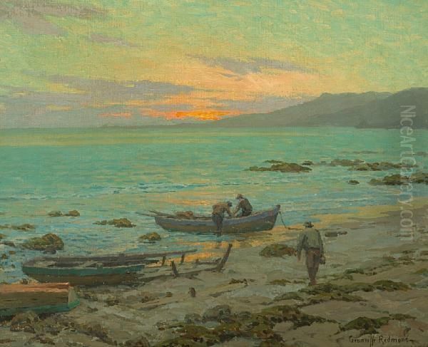 The Fishermen by Granville Redmond