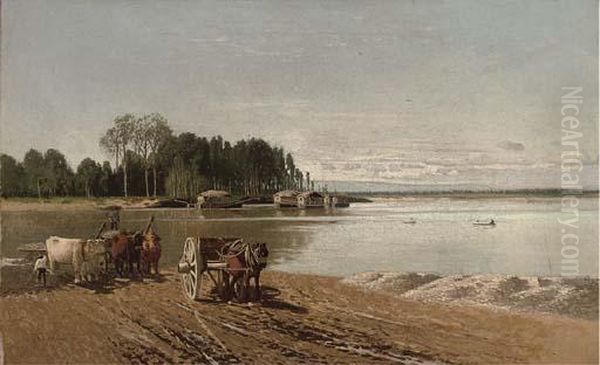 Collecting Clay From The Riverbank by Guido Ricci