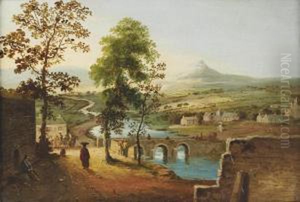 A View Of The Sugar Loaf Mountain And The Outskirts Of Bray Town by William II Sadler