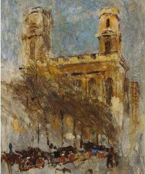 View Of The Notre Dame, Paris by Frank Edwin Scott