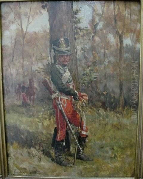 Fre
Nch Hussar At Rest by Guido Sigriste