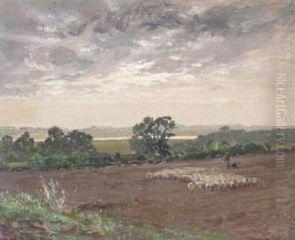 Near Maldon, Essex Oil Painting by Charles Smith