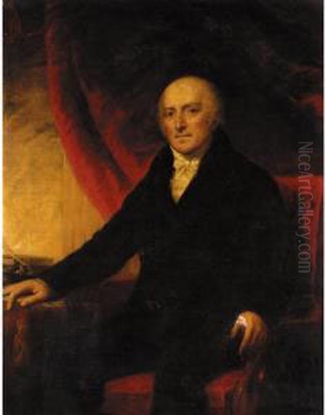 Portrait Of Hugh Mckeen, Of Lochanwoods, Dunfriesshire Oil Painting by Colvin Smith