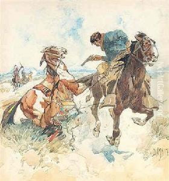 American Cowboys Oil Painting by Dan W. Smith