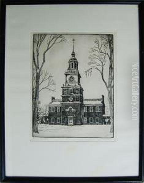 Independence Hall Oil Painting by Edward Smith