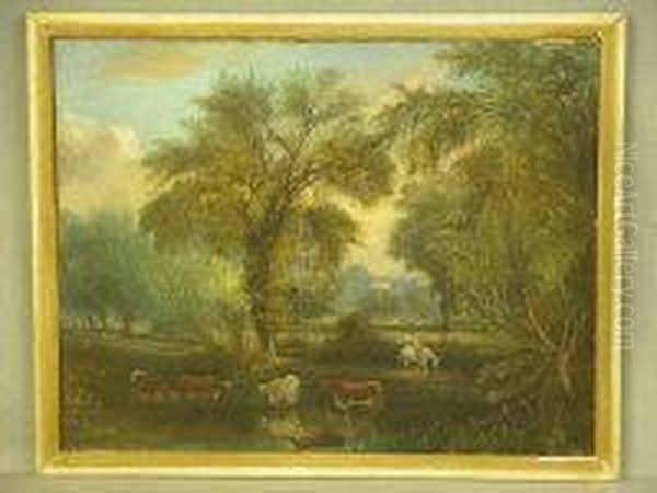 Sylvan Landscape Oil Painting by Edward Smith