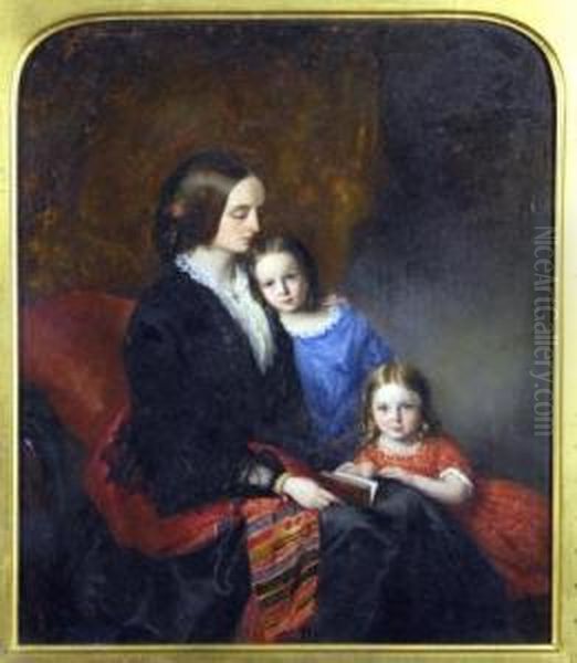 Portrait Of A Family Oil Painting by Francis, Francesco Smith