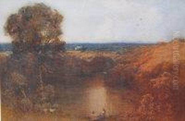 Autumn Oil Painting by Garden Grant Smith