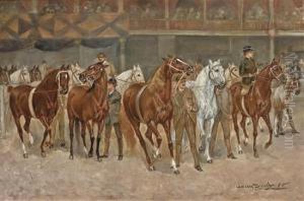 The Horse Show Oil Painting by Gean Smith