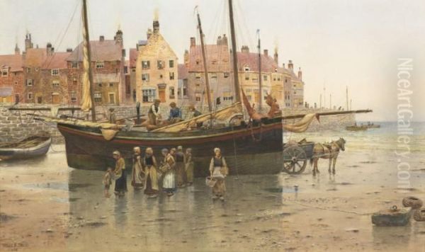 Low Tide Oil Painting by Henry Pember Smith