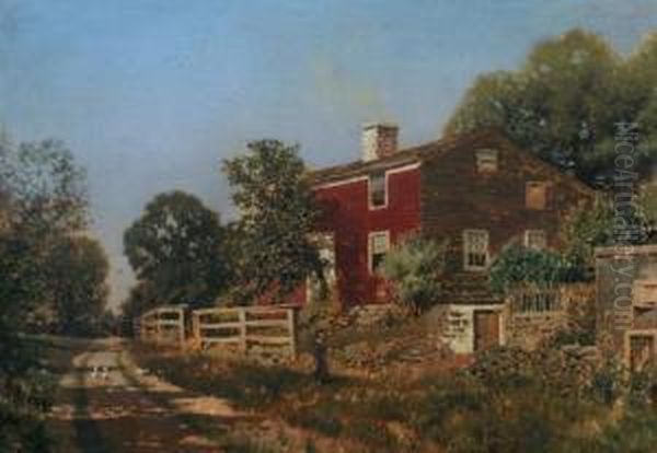 Barn, New England Oil Painting by Henry Pember Smith