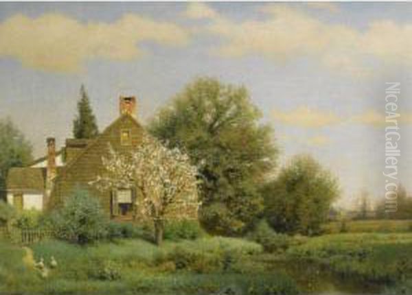 Spring Afternoon Oil Painting by Henry Pember Smith