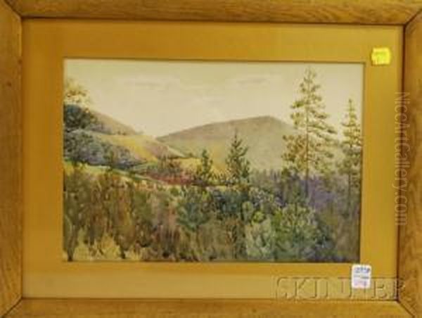 Will Butte Hood River Oregon Oil Painting by Holmes Smith