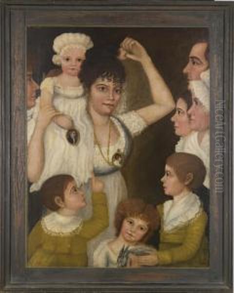 The Smith-king Family Portrait Oil Painting by James Smith