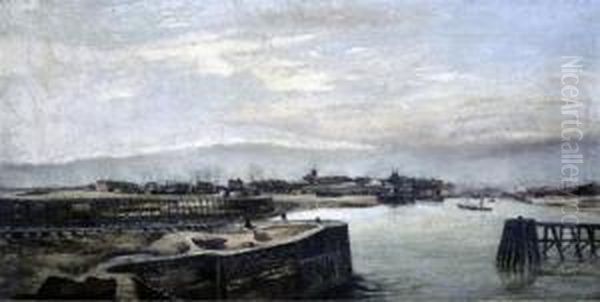 Sunderland Harbour Oil Painting by John Smith