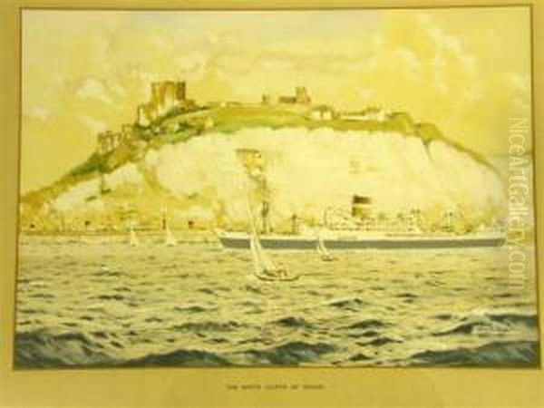 White Cliffs Of Dover Oil Painting by John Smith