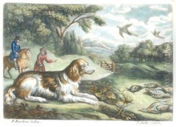 Gamebirds Guarded By A Gun Dog Oil Painting by John Smith