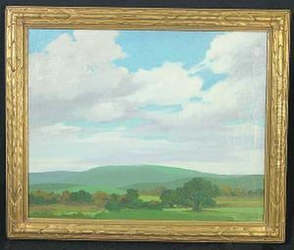 Green Landscape Near Salinas Oil Painting by John Christopher Smith