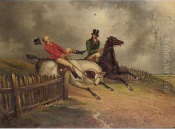 The Chase Oil Painting by John Henry Smith