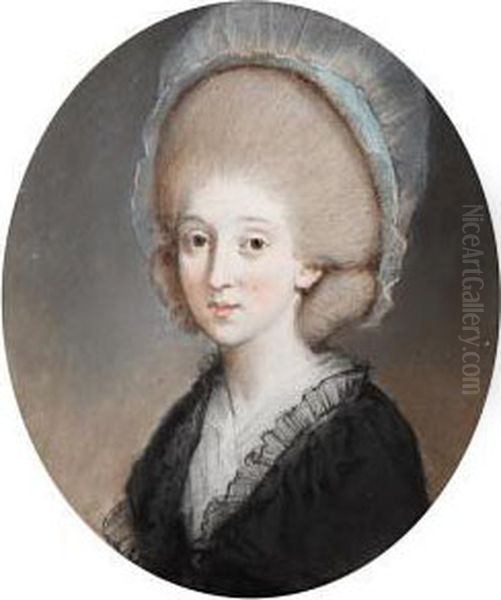 Portrait Of Ann Fitzgerald Oil Painting by John Raphael Smith