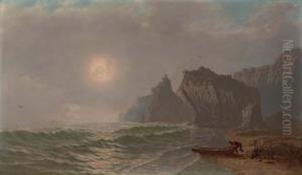 The Cove At Dusk Oil Painting by Mortimer L. Smith