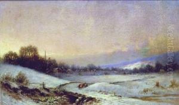 Adirondack Winter Oil Painting by Thomas Lochlan Smith