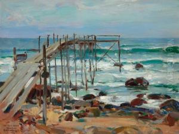 The Mill Stand, Montauk Oil Painting by Walter Granville-Smith