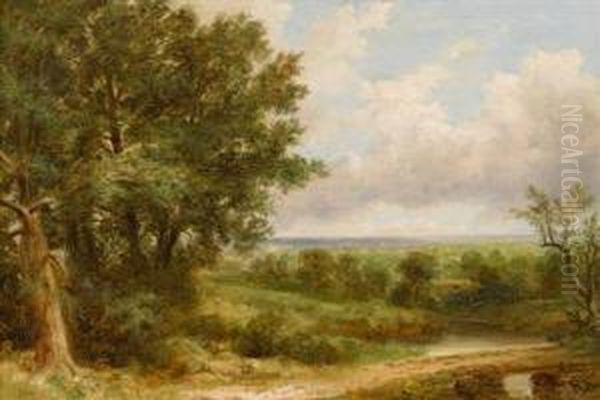 Jones Meadow, Philadelphia Oil Painting by William Russell Smith