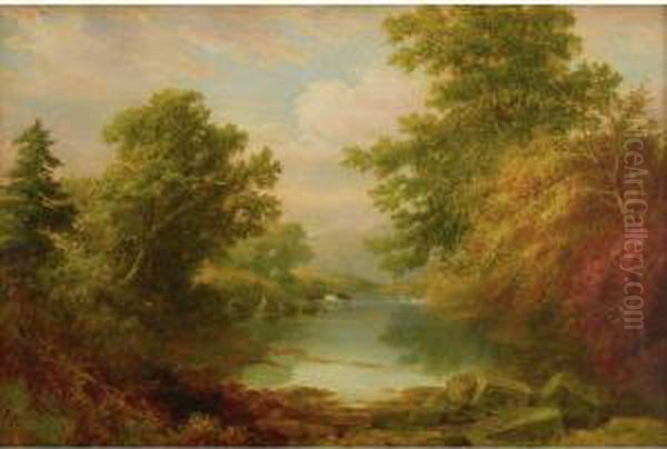 Pennypack Oil Painting by William Russell Smith