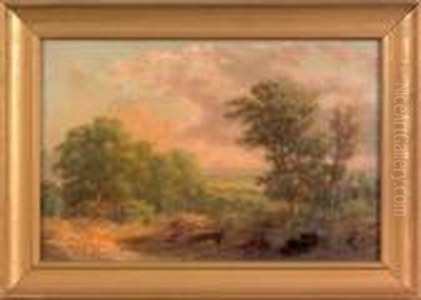 Philadelphia Landscape Oil Painting by William Russell Smith