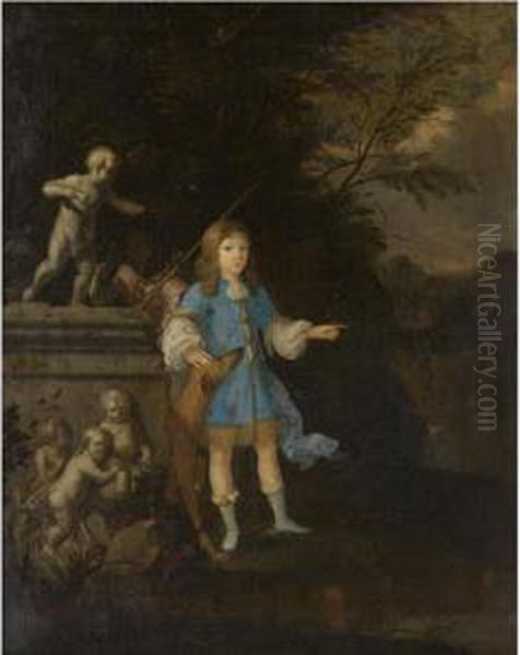 Portrait Of A Boy, Possibly John Arundell, Baron Arundell Of Trerice (1649-1698) Oil Painting by Theodorus Smits