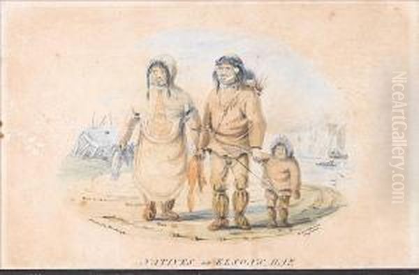 Natives Of Elson's Bay' Oil Painting by William Smyth